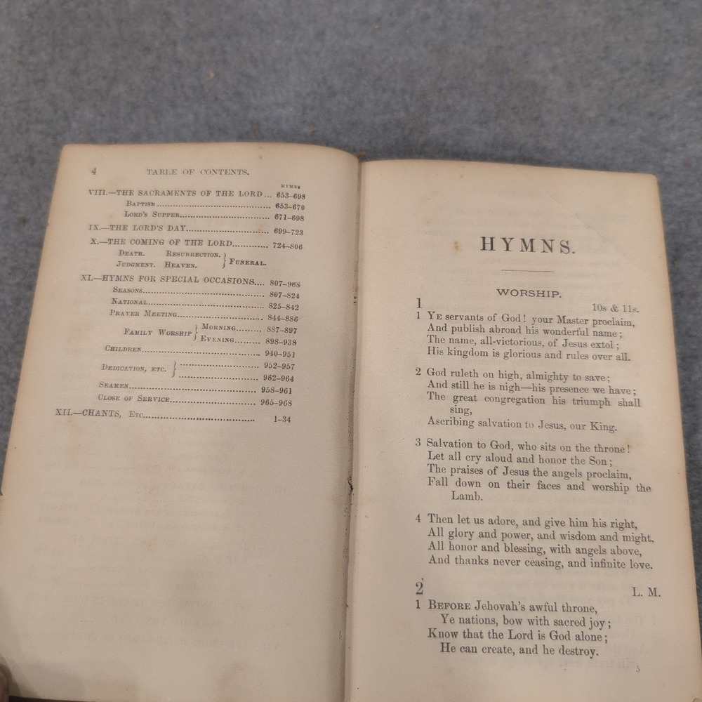 The Presbyterian Hymnal 1874 Philadelphia Presbyterian Board of Publication Book - Picture 4 of 6